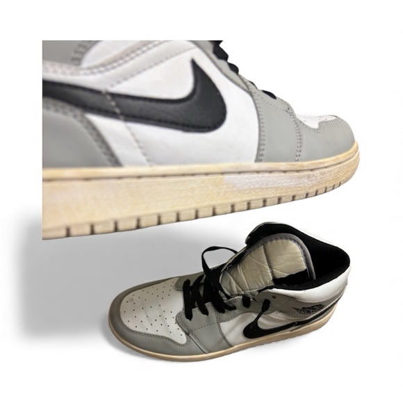 Women’s Air Jordan High-Top Sneakers in Gray and Black - Picture 4 of 4